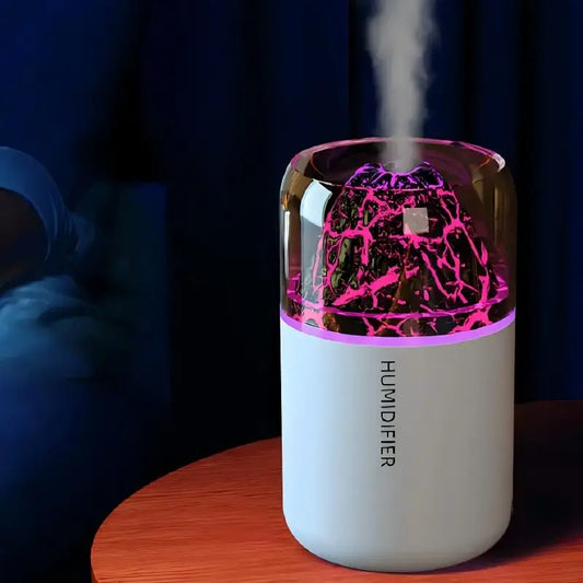 Mini Volcano Humidifier & LED Atmosphere Diffuser